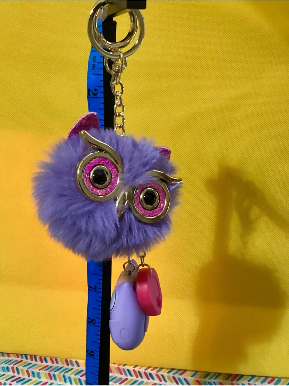 NWOT - Backpack Charms ! LED Flashlight & Alarm included!! Pur Owl Alm